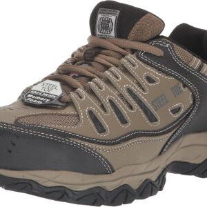 Skechers Men’s Cankton Steel Toe Construction Shoe – Electrical Hazard Rated, Memory Foam