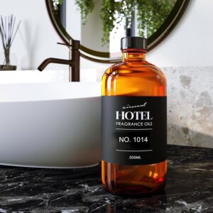 AirScent Hotel Diffuser Oil No. 1014 Inspired by The Ritz Carlton Hotel Scent – Premium Fragrance Oil for Ultrasonic and Waterless Diffusers and Crafting – 500 mL, 16.9 fl oz Glass Bottle