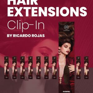 Haircare Clip-In Hair Extensions Set #R4/18/22 Rooted Golden Blonde | 100% Remy Human Hair | Apply At Home | Create Length, Volume, Thickness