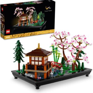 LEGO Icons Tranquil Garden Building Set – Detailed Japanese Zen Garden DIY Kit for Adults, Ages 18+ – Gift for Birthday – Building Block Set for Home Decor – 10315