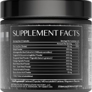 Self Obsessed 10 in 1 Masculinity Maximizer Supplement, Shilajit for Men, Tongkat Ali, Ashwaganda, Fenugreek Muscle Growth, Energy, Drive, Strength, Recovery 2 Month (Pack of 1)