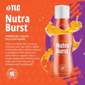 Total Life Changes NutraBurst – Liquid Multivitamin, Daily Nutritional Support, Packed with Essential Vitamins and Minerals, 16 fl. oz