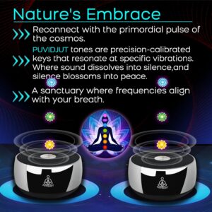 Sound Frequency Instruments, Meditation Tone TWS Machine- Solfeggio Bath Device for Yoga, Mindfulness, Singing Therapy System of Chakra Relaxation and Stress 5 Tones, 3 Timer Modes