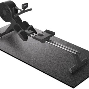 Treadmill Mat, 7’x3’/6’x3’/6’x2.5’/5.6’x2’/4’x2′, 6mm Thick Exercise Equipment Gym Mat for Hardwood FloorCarpet, Compatible with Peloton Bike, Indoor Spin Bike, Elliptical