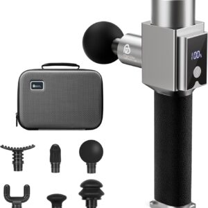 Massage Gun Deep Tissue Massager, Professional Percussion Massage Gun for Muscle Pain Relief, Powerful Quiet Handheld Electric Massager for Neck Shoulder Back, Up to 3200RPM, PMP30