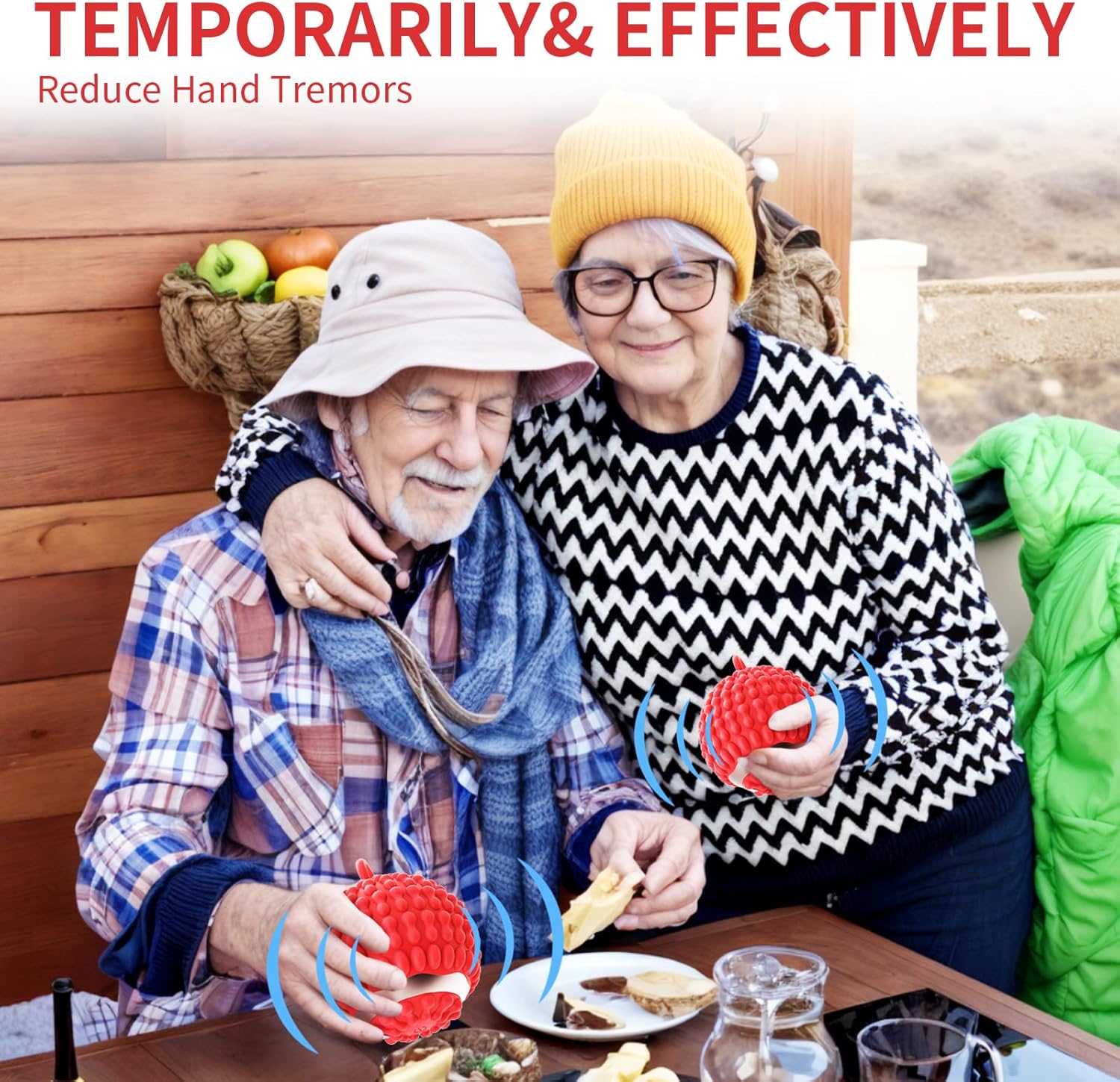 Physical Vibration Therapy Ball, Rechargeable Vibrating Massage Ball 4-Speed Mode, Hand Therapy Balls, Relief Hand Tremors (Parkinson), Stress Relief, Gifts for Parkinson's Patients - Image 2