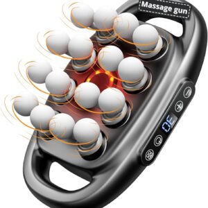 LEVILO 16 Head Massage Gun Deep Tissue for Neck, Shoulder, Back Massager – Electric Neck Massager for Muscle Recovery – Quiet, Portable & Powerful Full Body Tool – Ideal Gift for Men & Women