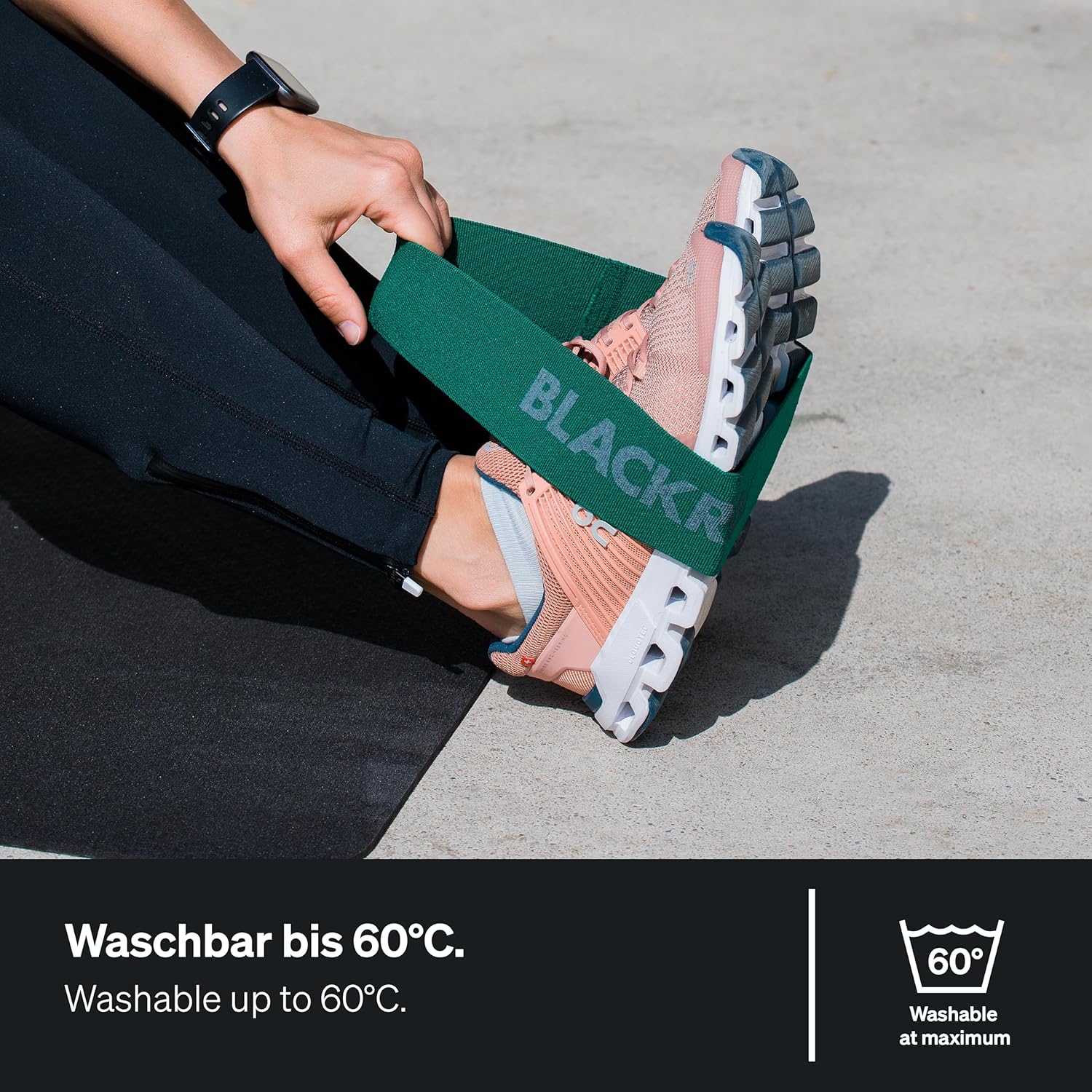 BLACKROLL® Loop Band (32 cm) | Resistance Band for Exercises Fitness and Training | Elastic Fabric Comfortable on The Skin | Home, Gym, Office, Park | Made in Germany - Image 7