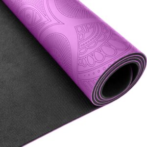 Clever Yoga Liquid Balance Thick Yoga Mat – Pro Exercise Yoga Mat with Non-Slip Surface for Home Gym, Earth-Friendly & Recyclable Pilates and Workout Pad Women & Men, 4.5 mm