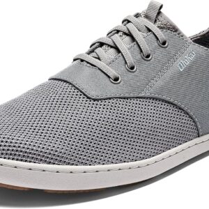 OLUKAI Nohea Moku Men’s No Tie Boat Shoes, Breathable & Quick Dry Mesh, Effortless Design & Barefoot Wearability, All-Day Comfort & Support