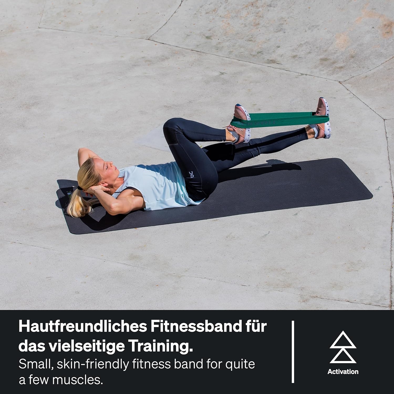 BLACKROLL® Loop Band (32 cm) | Resistance Band for Exercises Fitness and Training | Elastic Fabric Comfortable on The Skin | Home, Gym, Office, Park | Made in Germany - Image 2