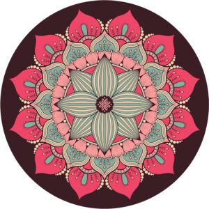 Pilates Mat Round Oversize Yoga Mat Suede Rubber Non-Slip Dia 140cm Exercise Mat Meditation Mat Workout Mat for Home Outdoor