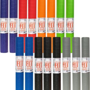 16-Pack Value Yoga Mat, 68″ x 24″ Non Slip Exercise Mat, 3mm Thick Gym Mat, Bulk Non Toxic Yoga Mats for Schools and Studios