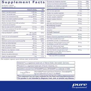 Pure Encapsulations Polyphenol Nutrients | Hypoallergenic Nutrient Dense Multivitamin/Mineral Formula | 360 Capsules