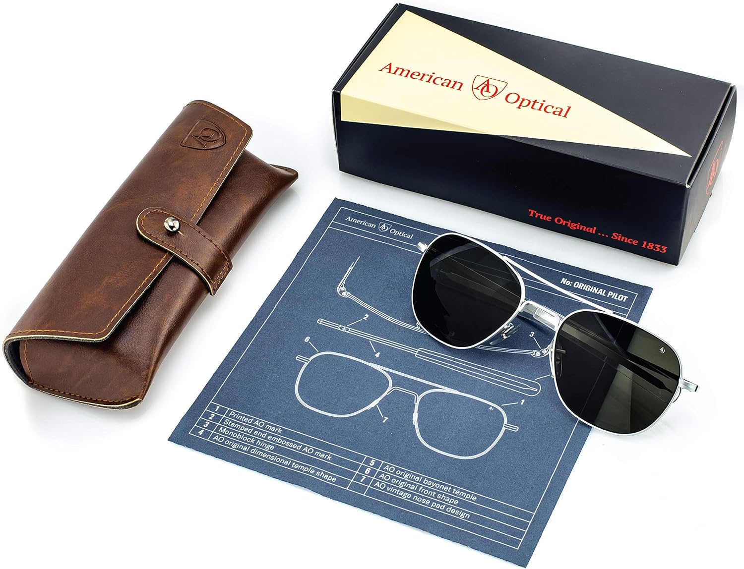 Americal Optical Original Pilot Nylon Lenses Sunglasses | AOLite Nylon Lenses | Polarized and Non-Polarized Available - Image 7